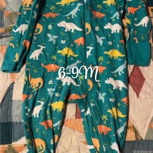 Dinosaur Print Baby Onesie